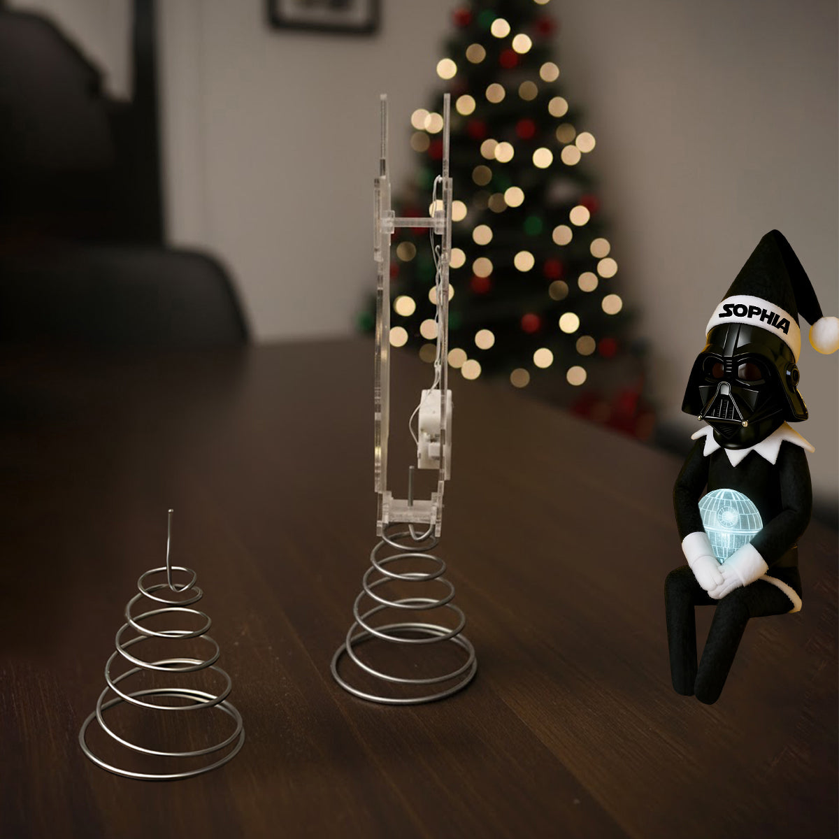 Joy To The Galaxy - Personalized The Force LED Light Tree Topper