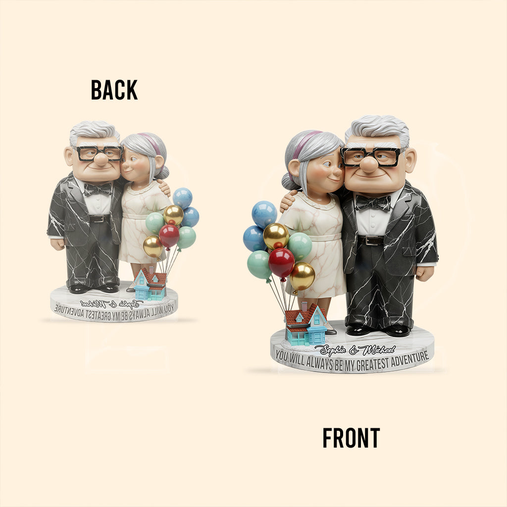 You Are My Greatest Adventure - Personalized Couple Custom Shaped Acrylic Plaque