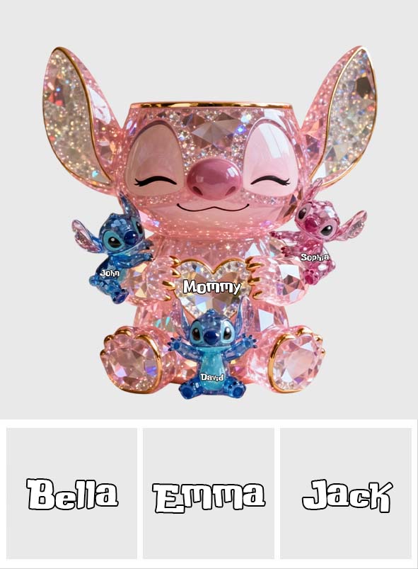 Cute Sparkling Alien - Personalized Ohana Magnetic Flower Vase