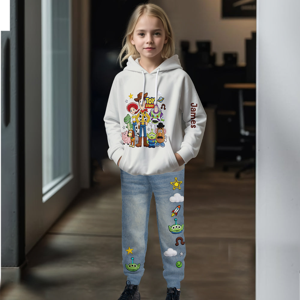 Toy Friends - Personalized Toy Story Kid Hoodie & Kid Jogger Sweatpants