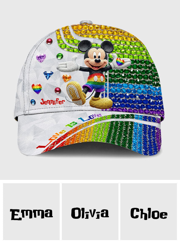 Love Is Love - Personalized Mouse Classic Cap