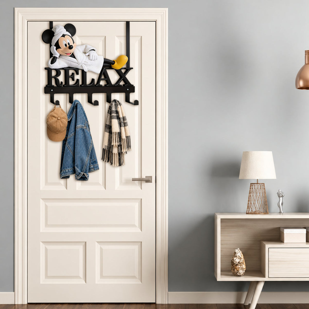 Hang Here - Personalized Mouse Metal Door Hooks