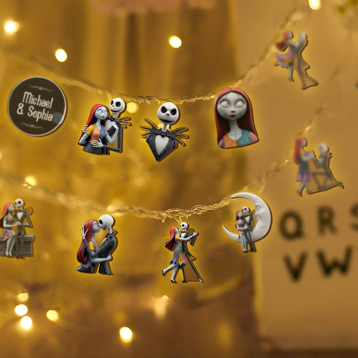 Couple Nightmare - Personalized Nightmare String Lights