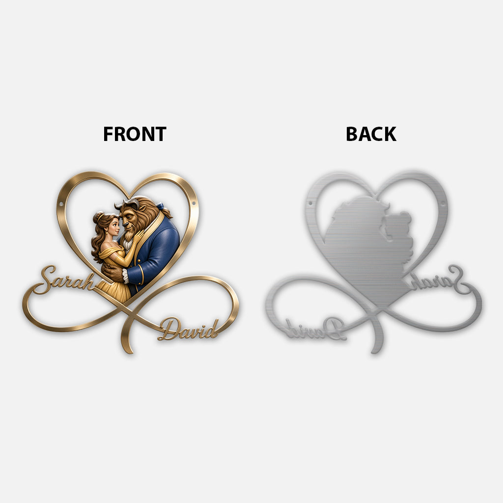 You & Me We Got This - Personalized Beauty And The Beast 3D Printed Cut Metal Sign