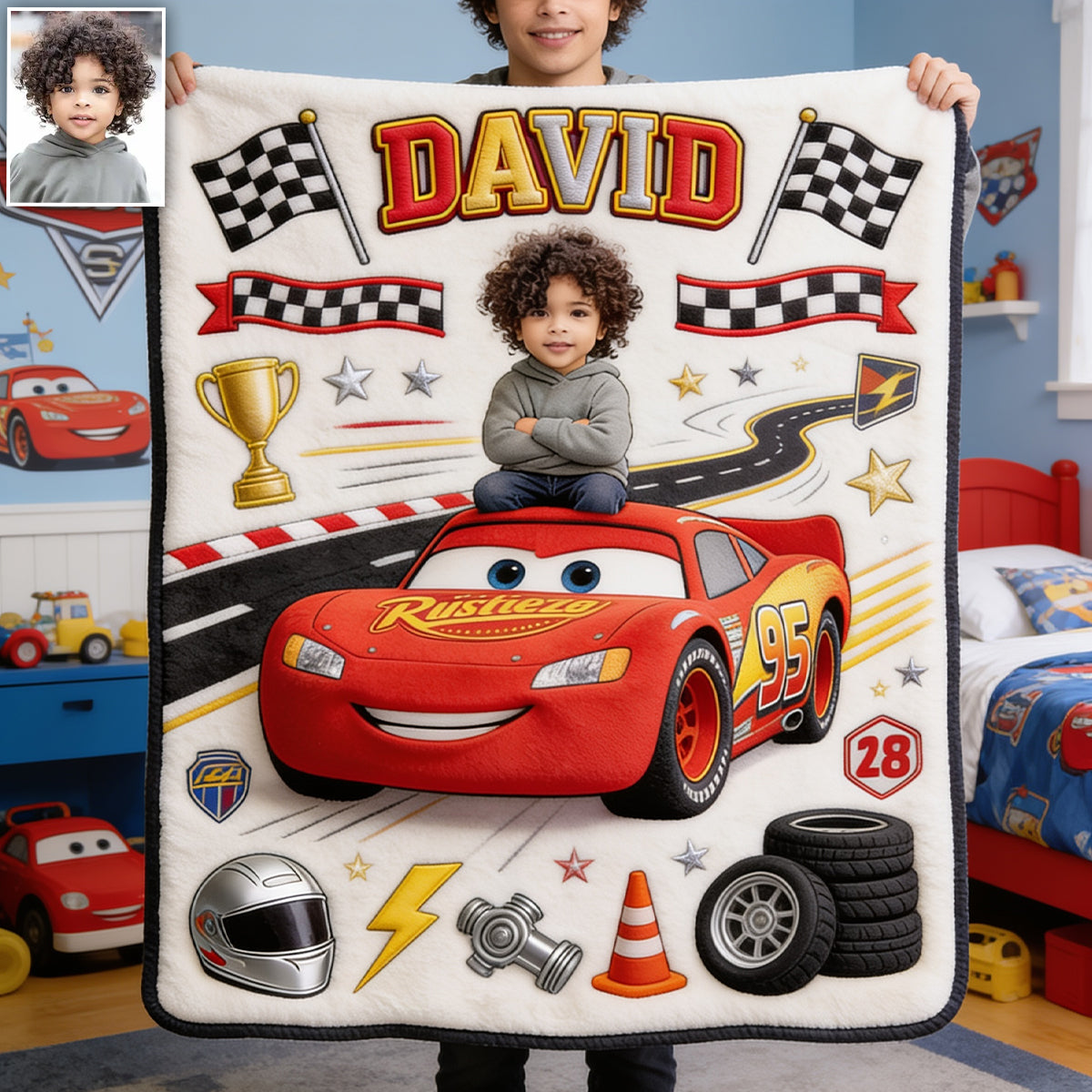 Strong Race - Personalized Racing Lover Blanket