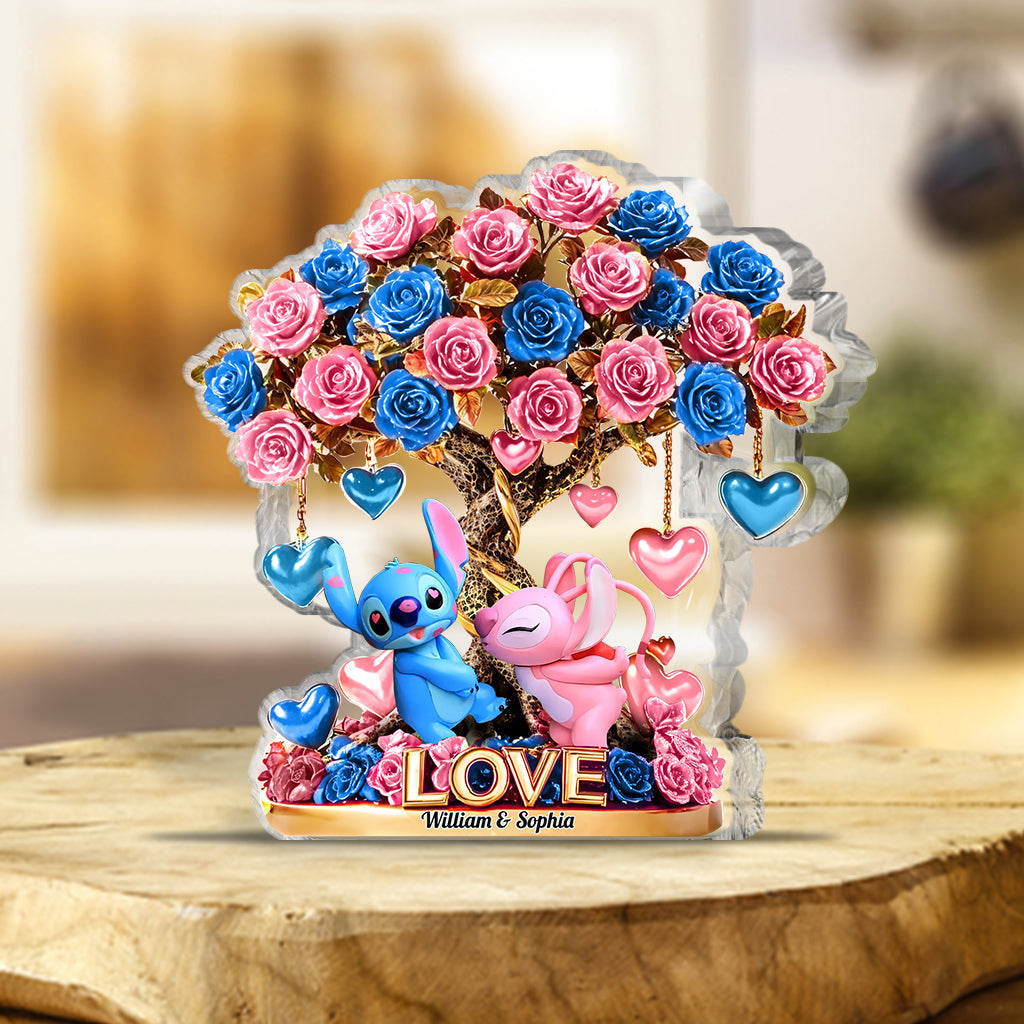 Tree Of Love - Personalized Ohana Custom Shaped Acrylic Plaque