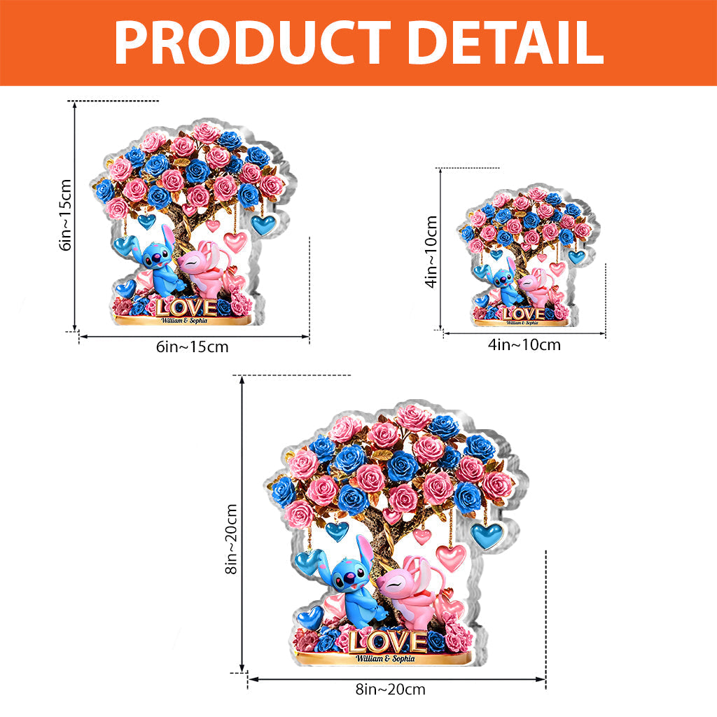 Tree Of Love - Personalized Ohana Custom Shaped Acrylic Plaque