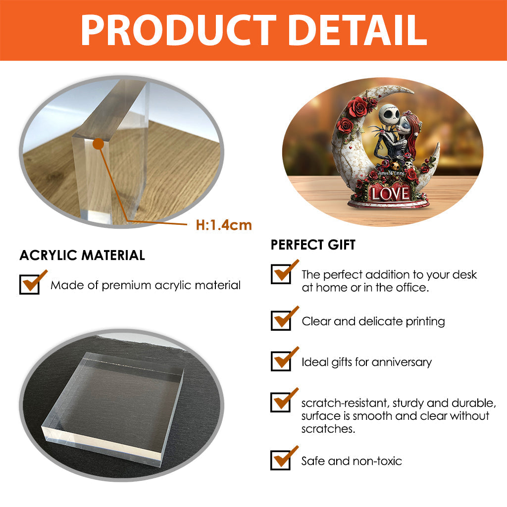 Til Death Do Us Part - Personalized Nightmare Custom Shaped Acrylic Plaque