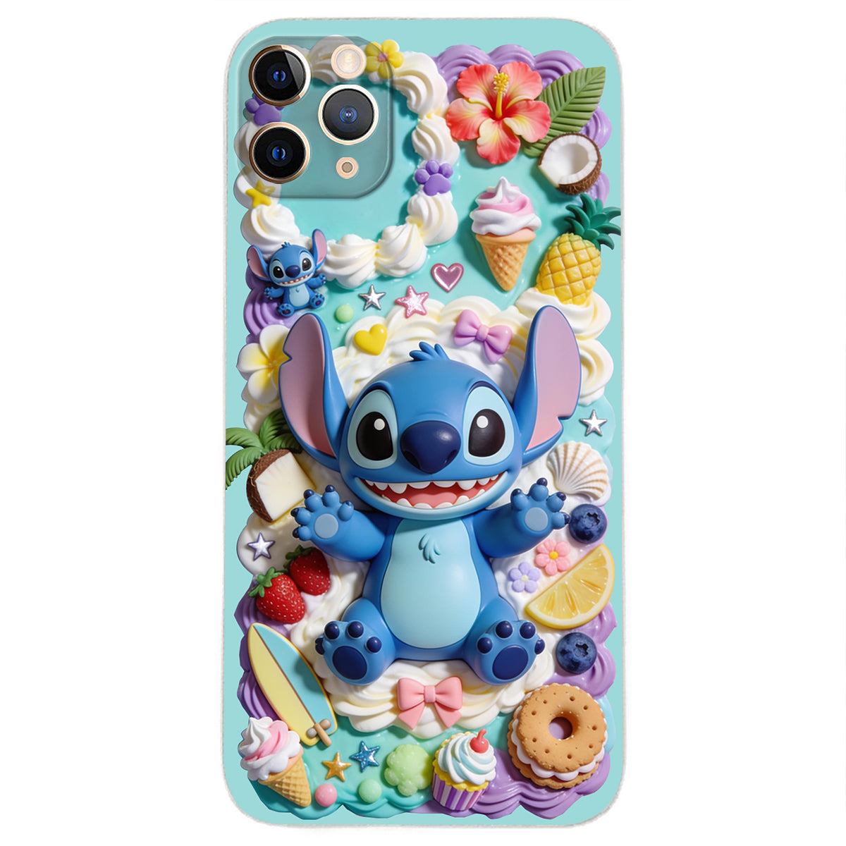Ohana - Personalized Ohana 3D Embossed Leather Phone Case