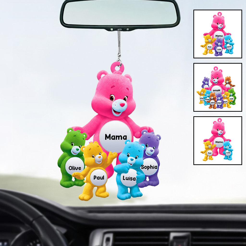 Mama Bear - Personalized Mother Custom Shaped Car Ornament