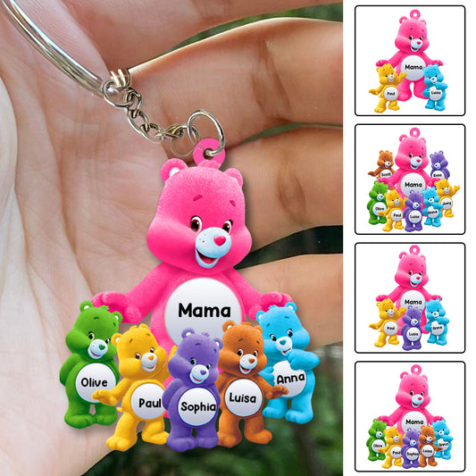 Mama Bear - Personalized Mother Keychain