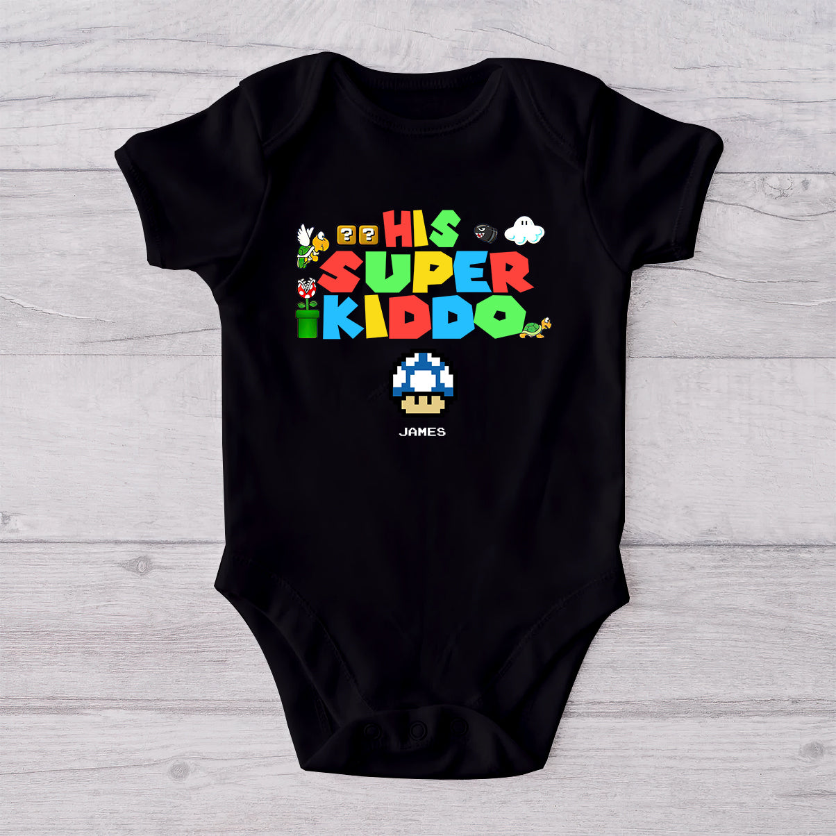 My Cool Daddio - Personalized Super Plumber T-shirt And Baby Onesie
