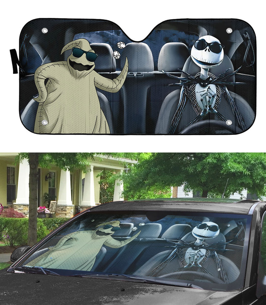 The King Of Halloween Nightmare Car Sunshade 0823