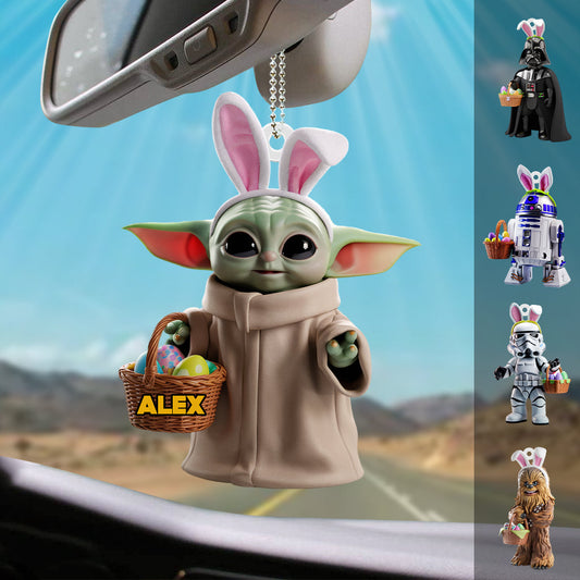 Happy Easter - Personalized The Force Car Ornament