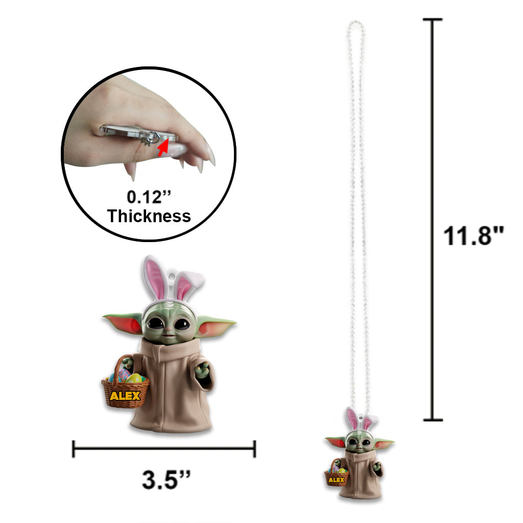 Happy Easter - Personalized The Force Car Ornament