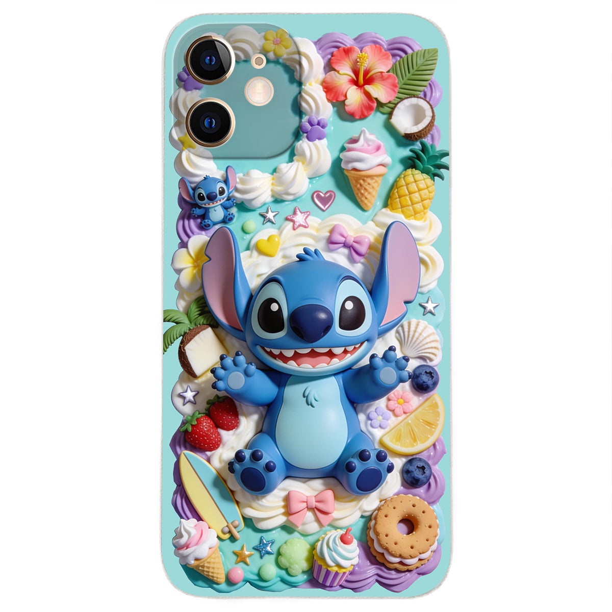 Ohana - Personalized Ohana 3D Embossed Leather Phone Case