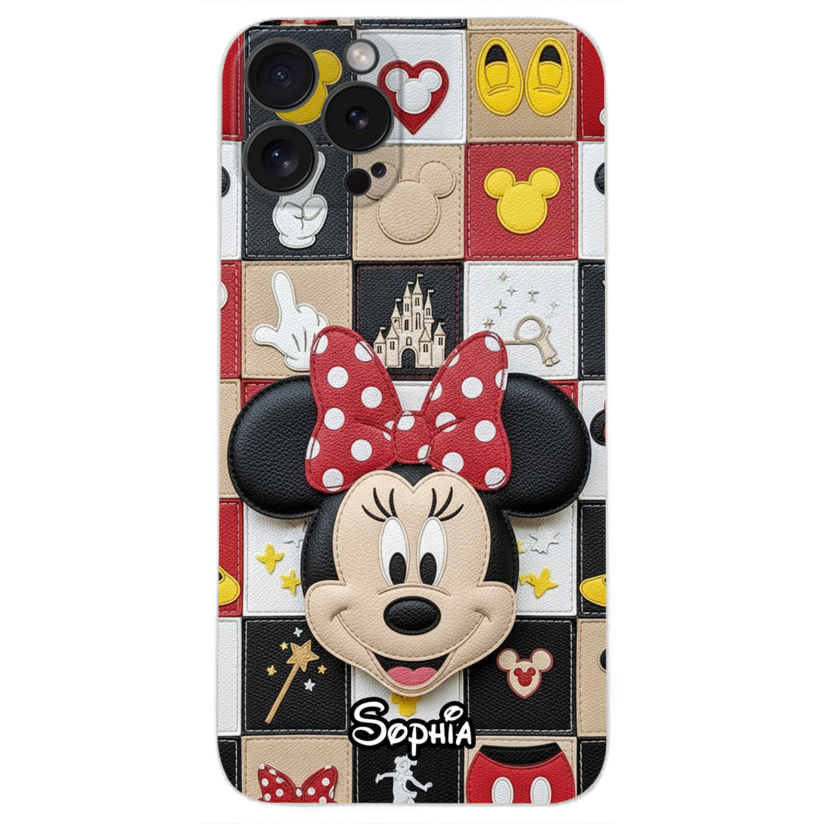 Magical Friends - Personalized Mouse Leather Phone Case