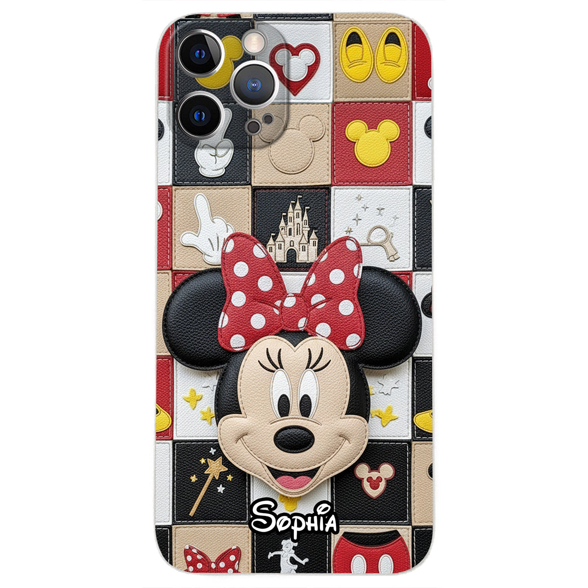 Magical Friends - Personalized Mouse Leather Phone Case