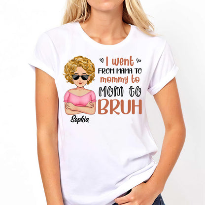 I Went From Mommy To Bruh - Personalized Mother's Day Mother T-shirt and Hoodie