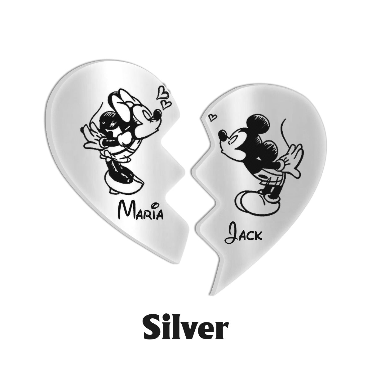 Magical Love - Personalized Mouse Matching Pendant Necklace