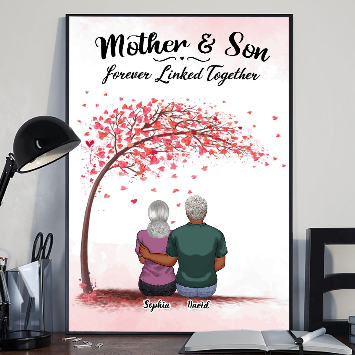 Forever Linked Together - Gift for mom, daughter, son - Personalized Canvas And Poster