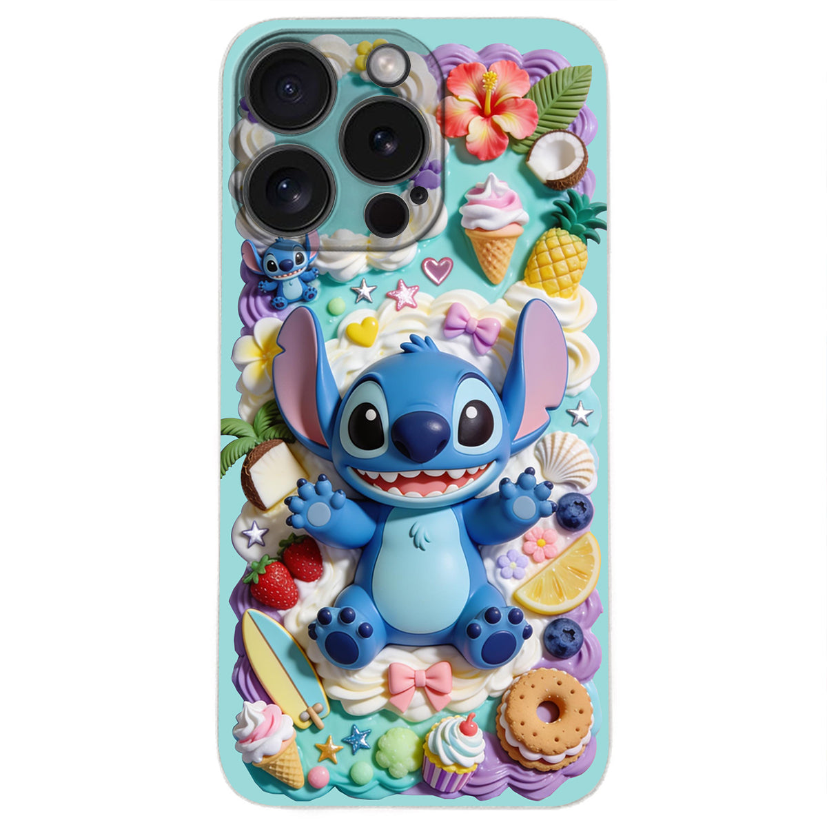 Ohana - Personalized Ohana 3D Embossed Leather Phone Case