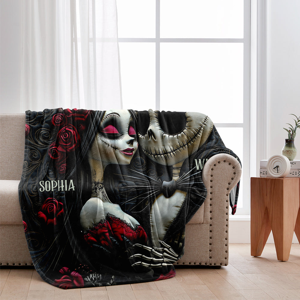 From Our First Kiss Till Our Last Breath - Personalized Nightmare Blanket