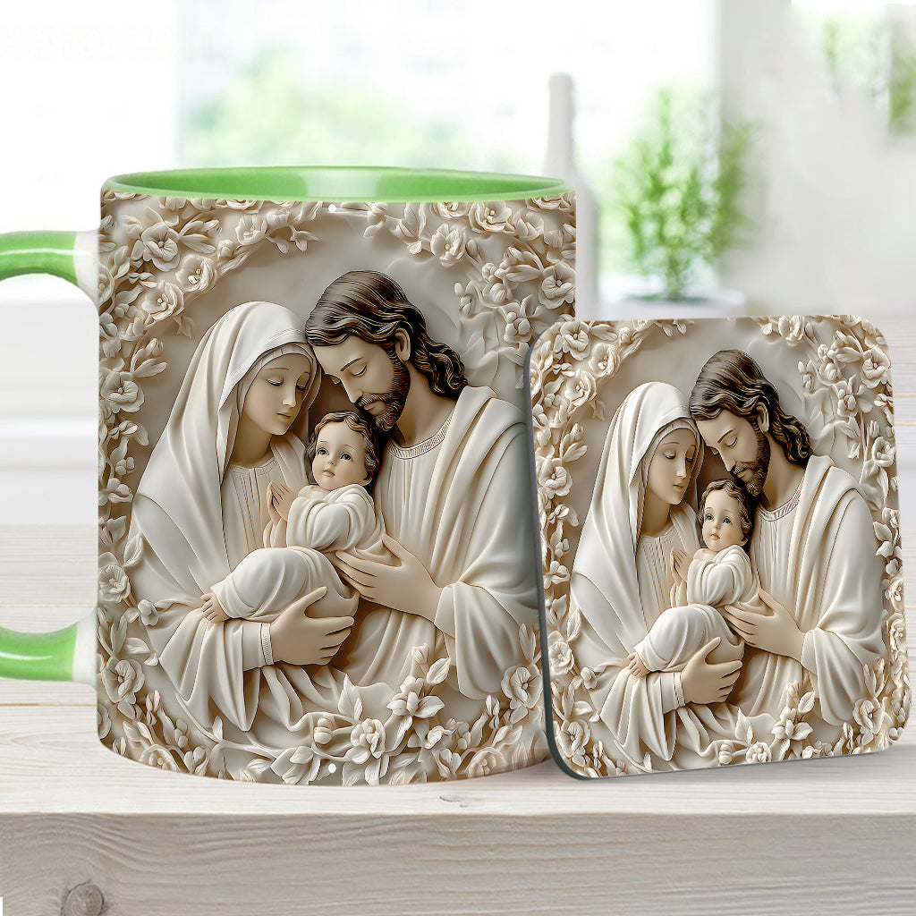 The Holy Family - Personalized Christian Accent Mug
