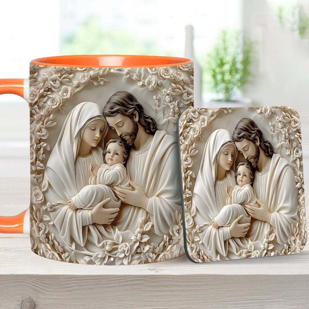 The Holy Family - Personalized Christian Accent Mug