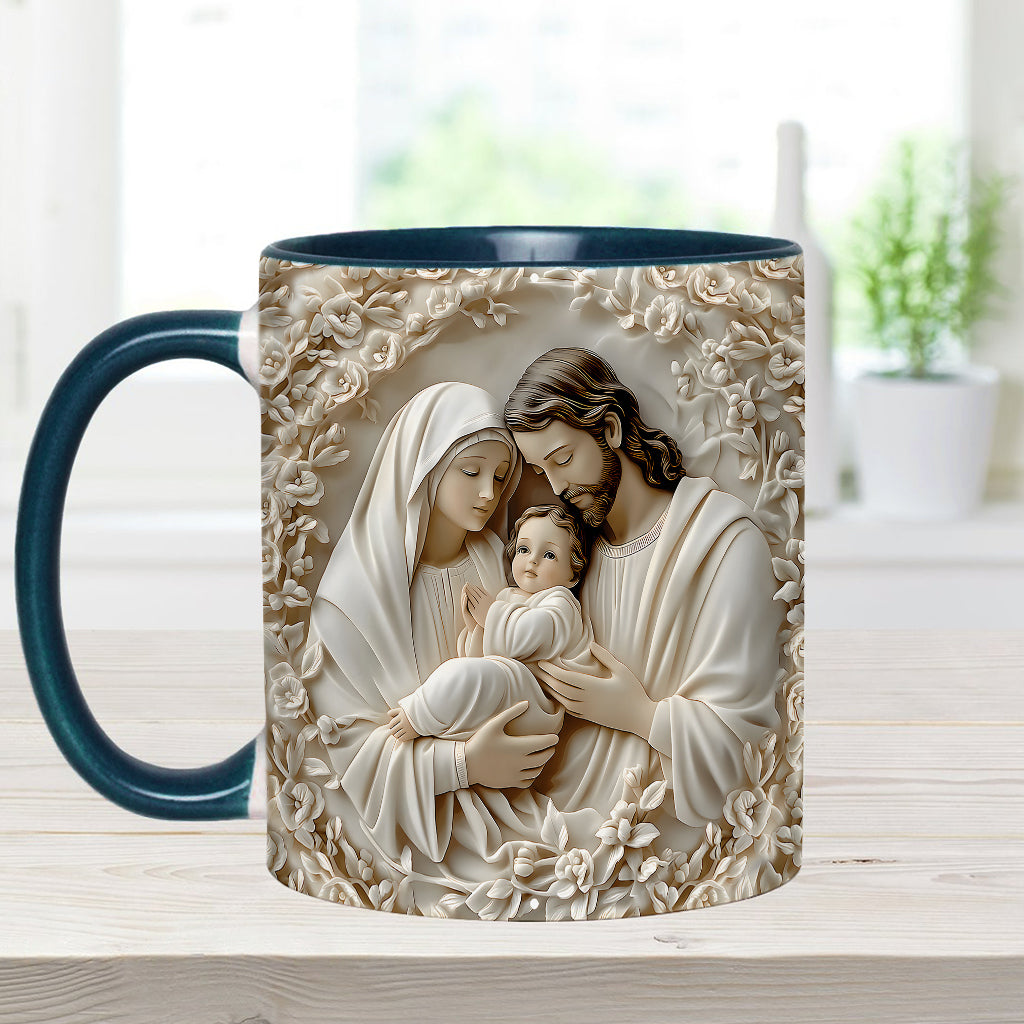 The Holy Family - Personalized Christian Accent Mug