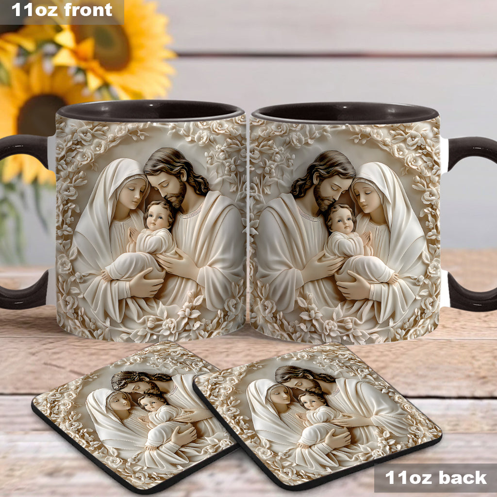 The Holy Family - Personalized Christian Accent Mug