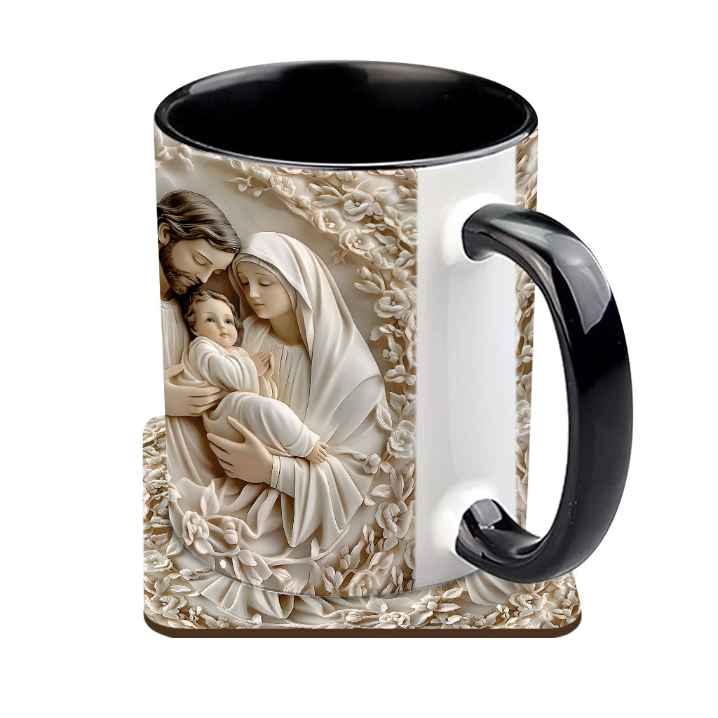 The Holy Family - Personalized Christian Accent Mug