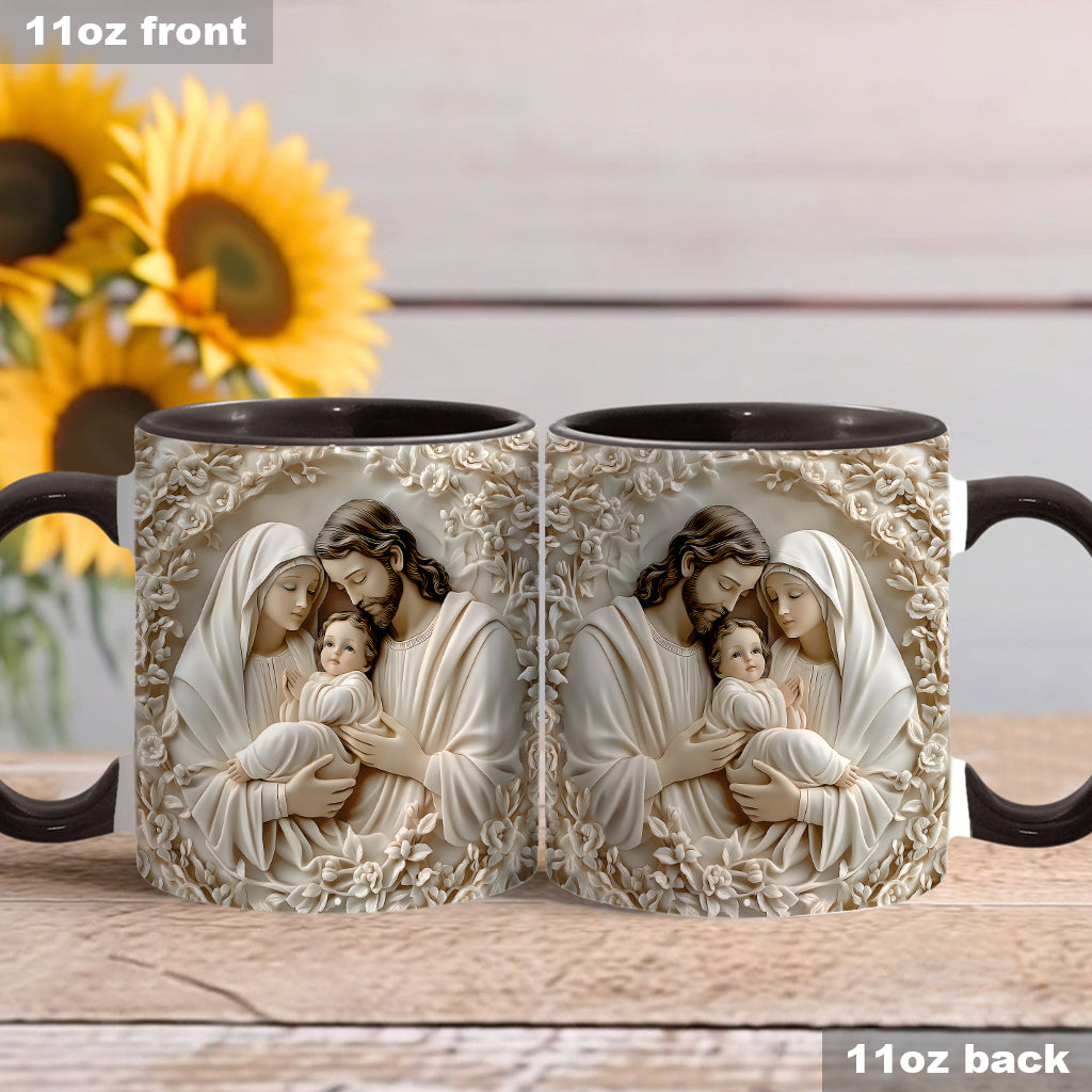 The Holy Family - Personalized Christian Accent Mug