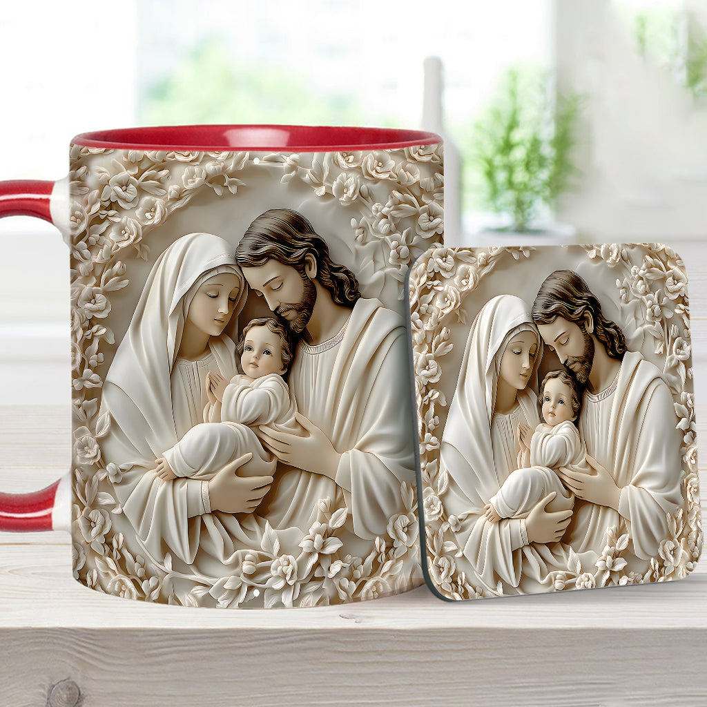 The Holy Family - Personalized Christian Accent Mug