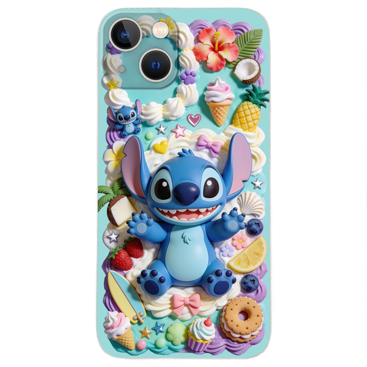 Ohana - Personalized Ohana 3D Embossed Leather Phone Case