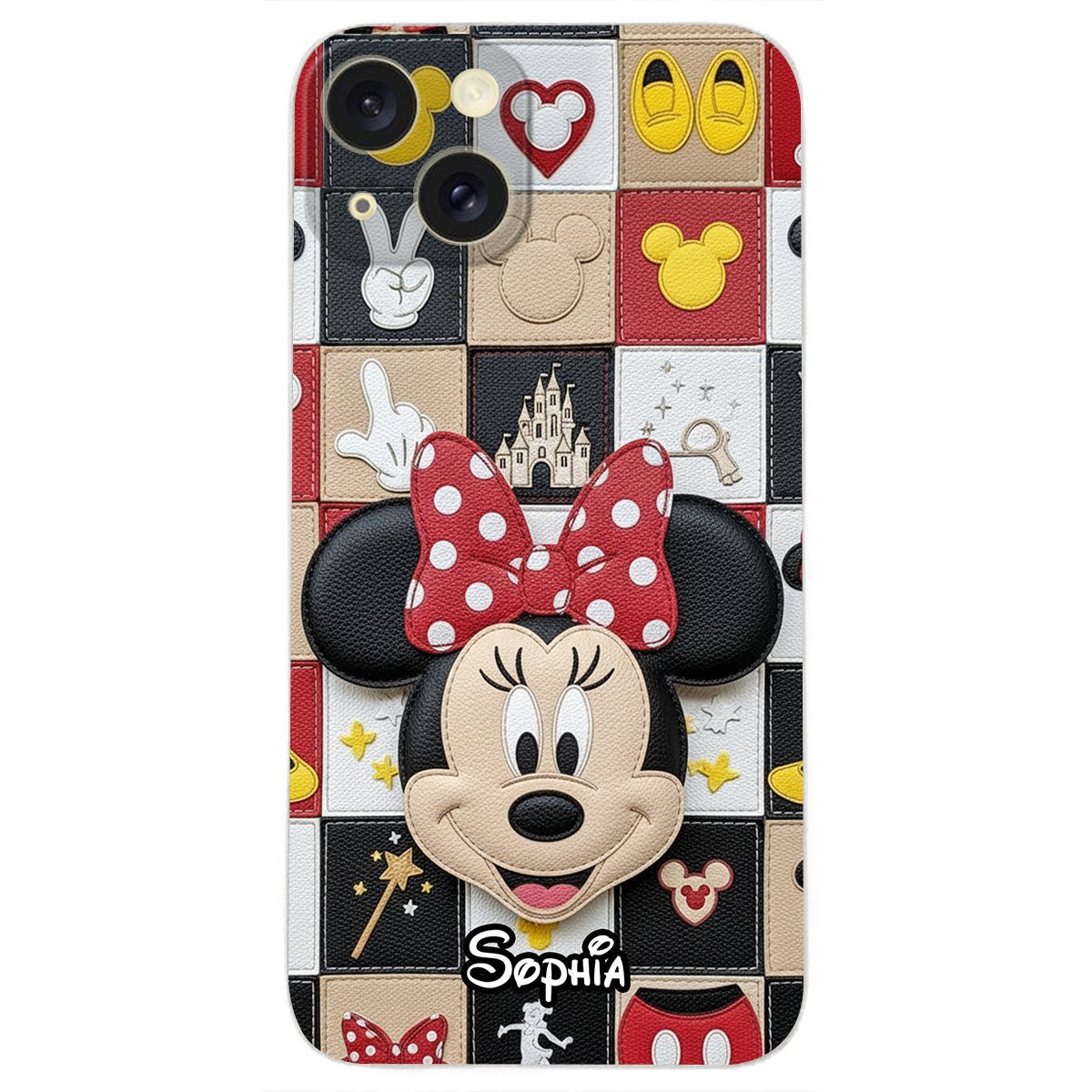 Magical Friends - Personalized Mouse Leather Phone Case