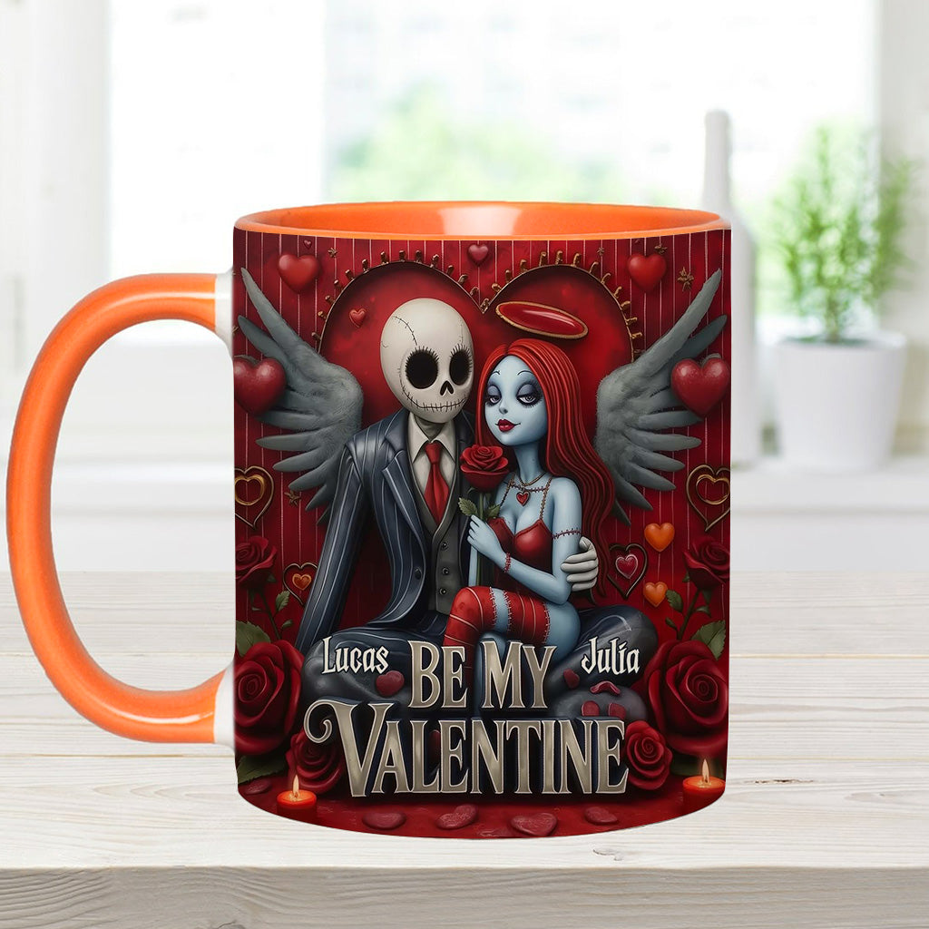 Be My Valentine - Personalized Nightmare Accent Mug