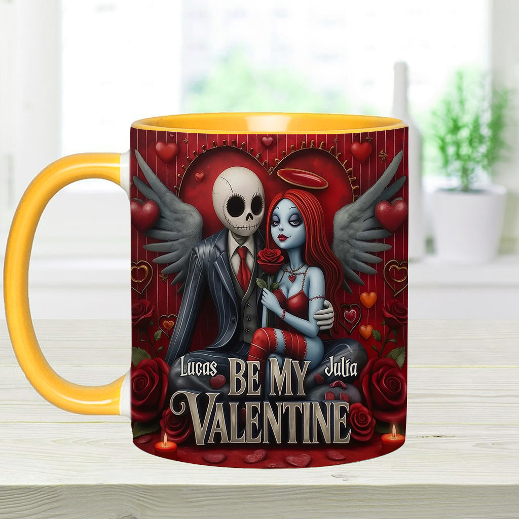Be My Valentine - Personalized Nightmare Accent Mug