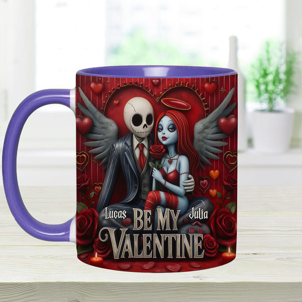 Be My Valentine - Personalized Nightmare Accent Mug