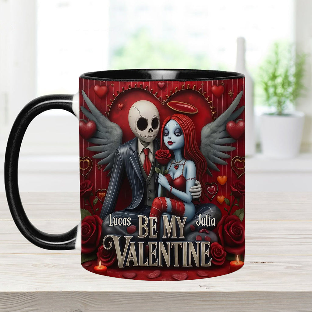 Be My Valentine - Personalized Nightmare Accent Mug