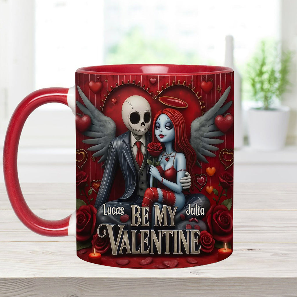 Be My Valentine - Personalized Nightmare Accent Mug