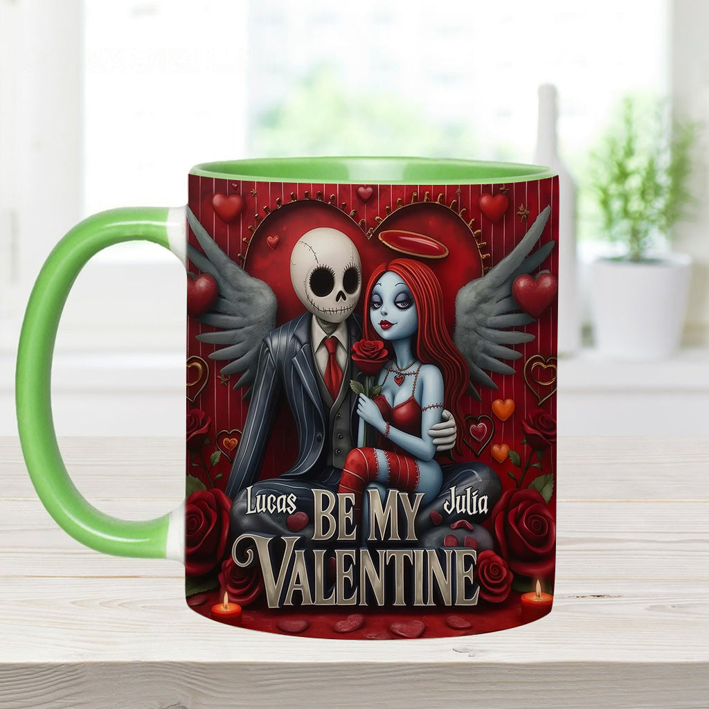Be My Valentine - Personalized Nightmare Accent Mug