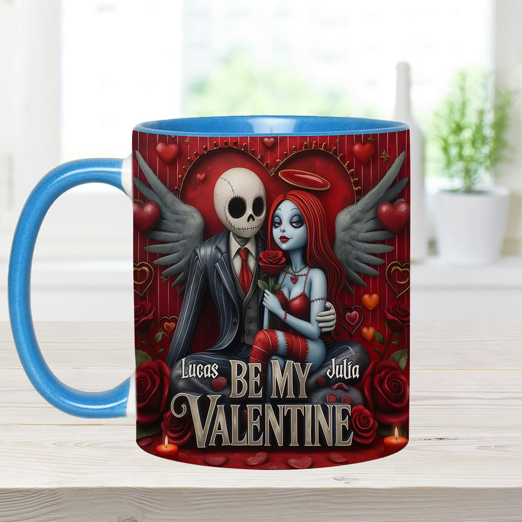 Be My Valentine - Personalized Nightmare Accent Mug