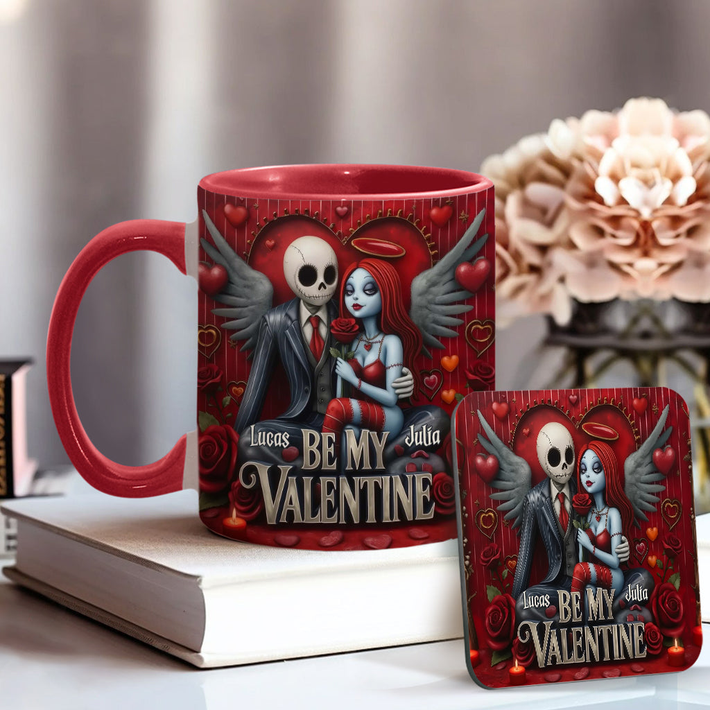 Be My Valentine - Personalized Nightmare Accent Mug