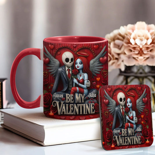Be My Valentine - Personalized Nightmare Accent Mug