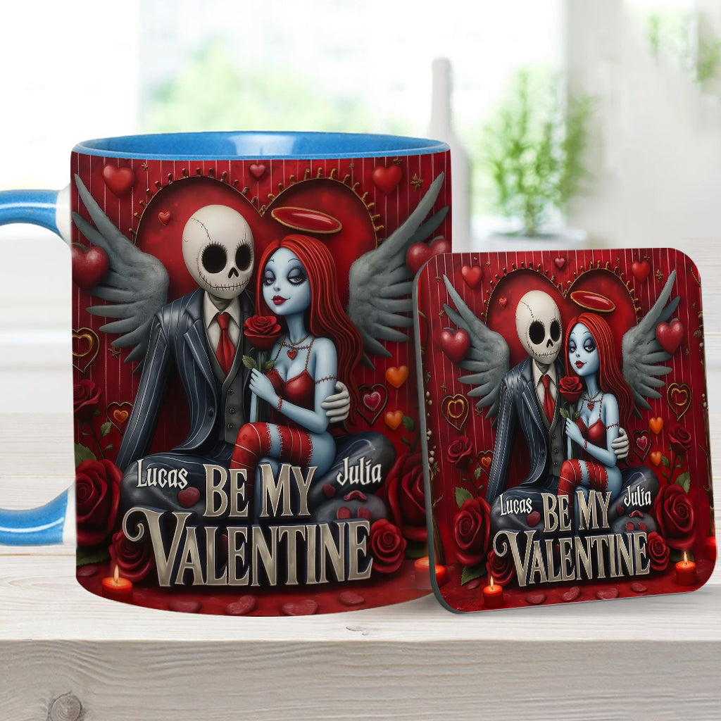 Be My Valentine - Personalized Nightmare Accent Mug