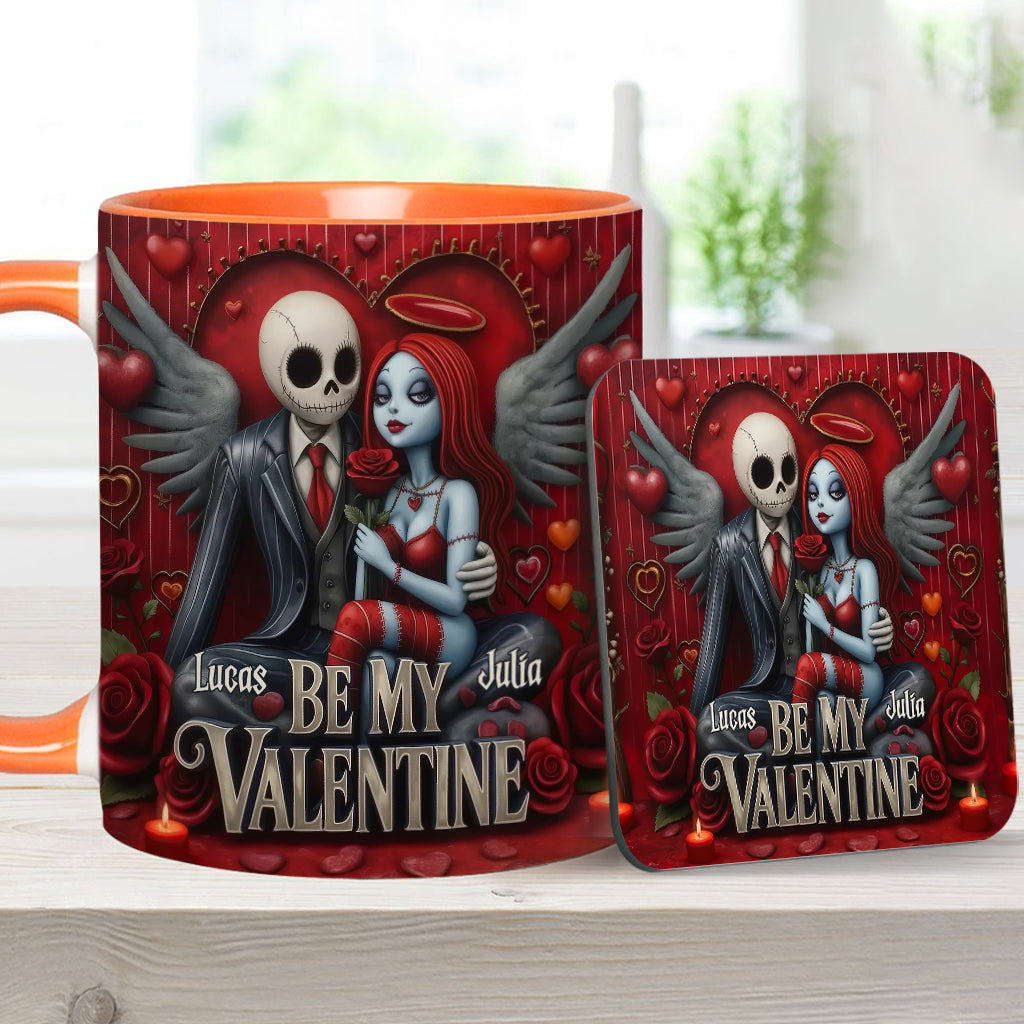 Be My Valentine - Personalized Nightmare Accent Mug