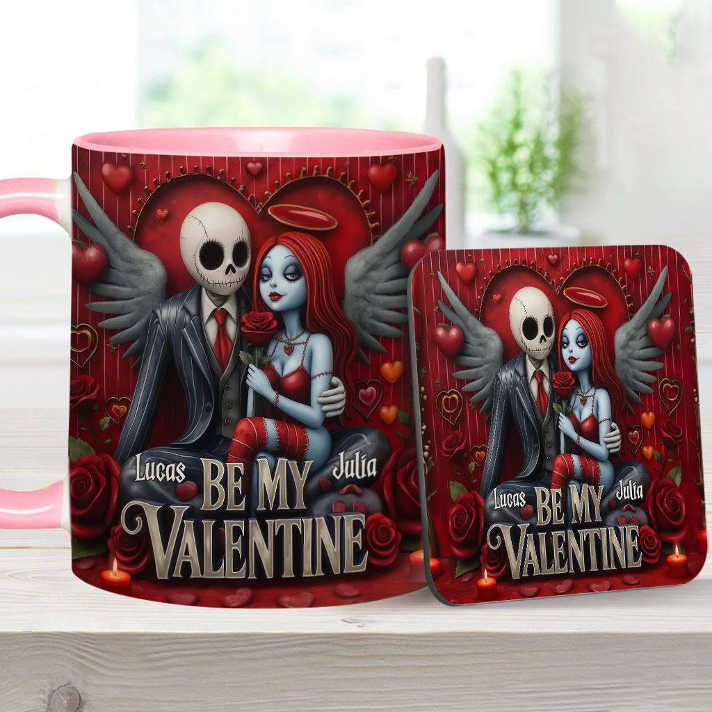Be My Valentine - Personalized Nightmare Accent Mug