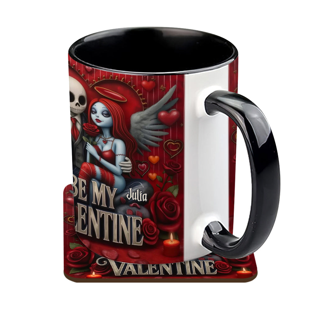 Be My Valentine - Personalized Nightmare Accent Mug