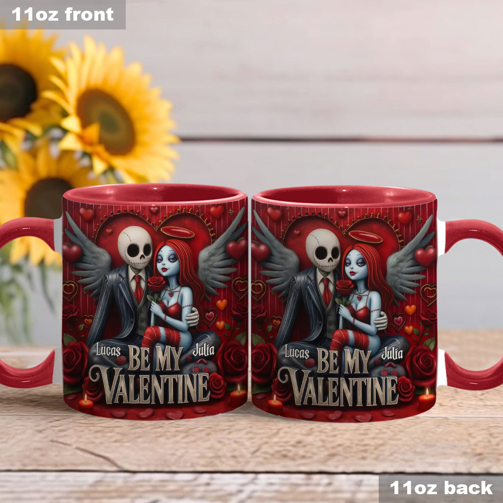 Be My Valentine - Personalized Nightmare Accent Mug